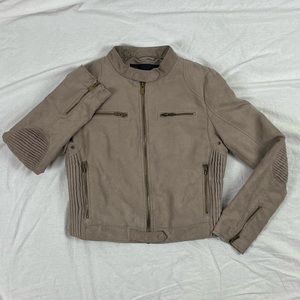 Zara Faux Suede Bomber | Medium